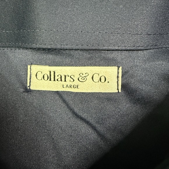 NEW Collars & Co polo mens large blue active performance stretch business casual - Picture 7 of 10
